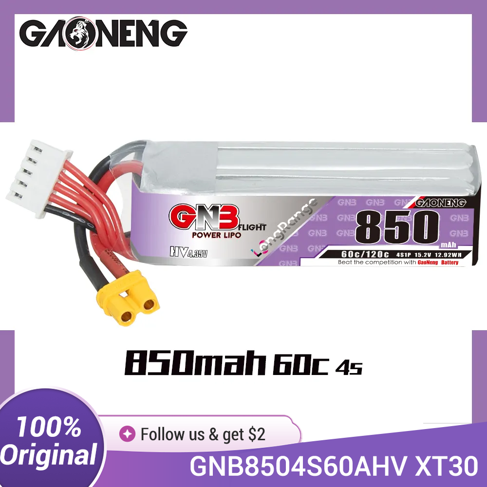 GAONENG GNB LiPo Battery 850mA - Drone Battery 4S review and price