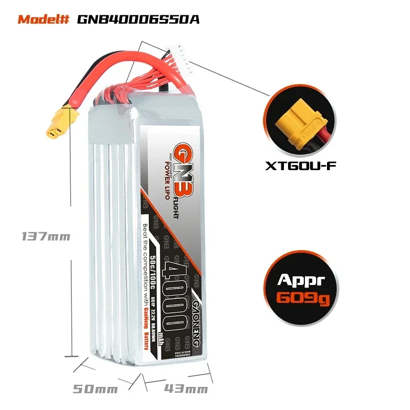 GAONENG GNB 4000mAh 6S 50C 100 - Drone Battery 4S review and price